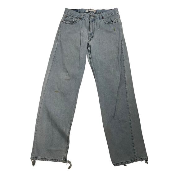Levi's Mens Jeans 550 Relaxed Distressed destroyed Grunge Thrashed 34x34 - Picture 1 of 8